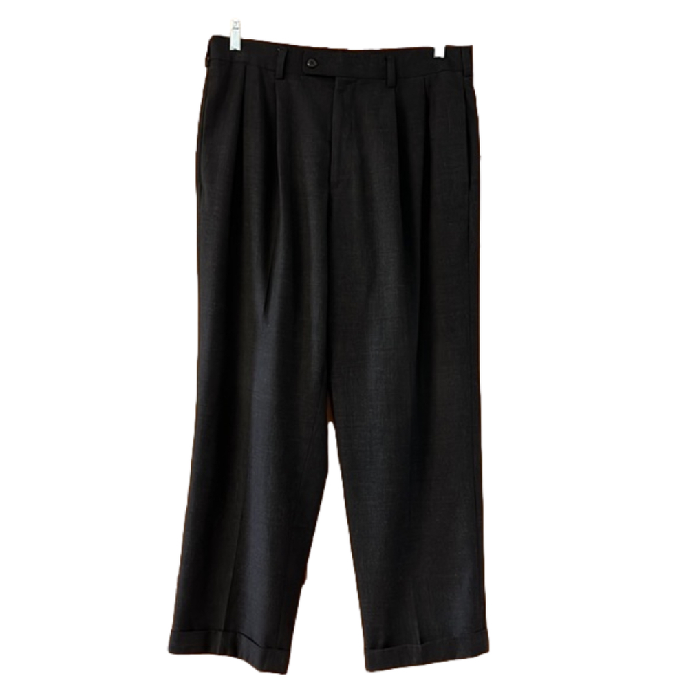 Axist Mens Straight Fit Pleated Dress Pants 34x29